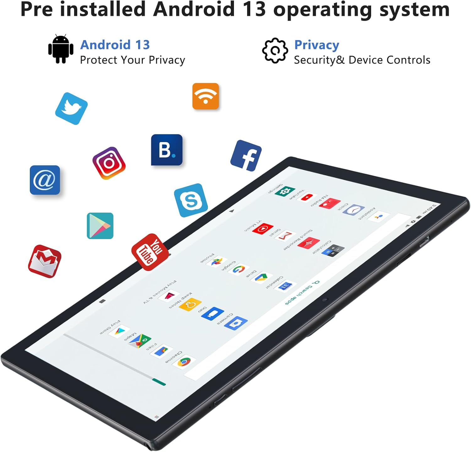 Tablet con teclado 2 en 1, Android 11, 10.1 pulgadas FHD, con teclado/mouse/funda/lápiz capacitivo/película templada, 64 GB+2 GB, Wi-Fi, cámara dual 8 MP, procesador quad core, batería 6,000 mAh, rosa