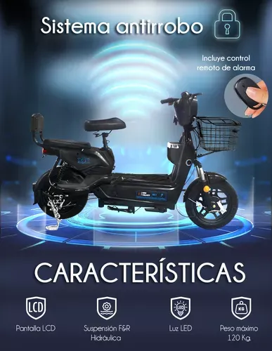 Red V Bicicleta Electrica 500w Pantalla Lcd Bateria 48v 12a