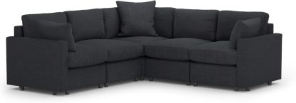 MODISOFA - Sofá Sala Esquinera Modular con Otomano | 6 Plazas | Gris Claro | + Pillow Pack | Fácil de Ensamblar y Adaptable | Envío Gratis