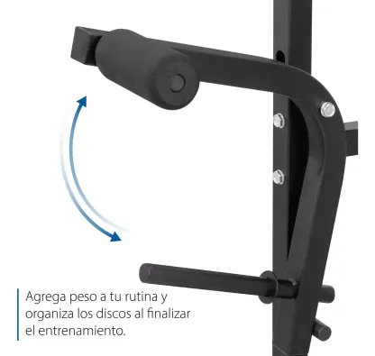 Banco Para Pesas Multifuncional Altera Con Discos Ajustables