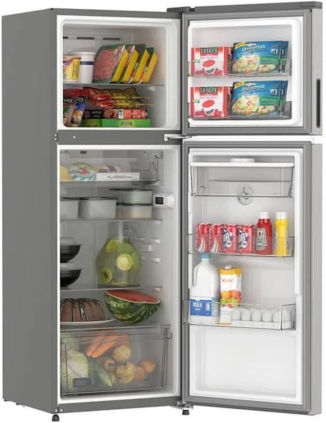 Refrigerador Whirlpool de 11 pies cúbicos Top Mount 2 puertas Gris modelo WT-1143K