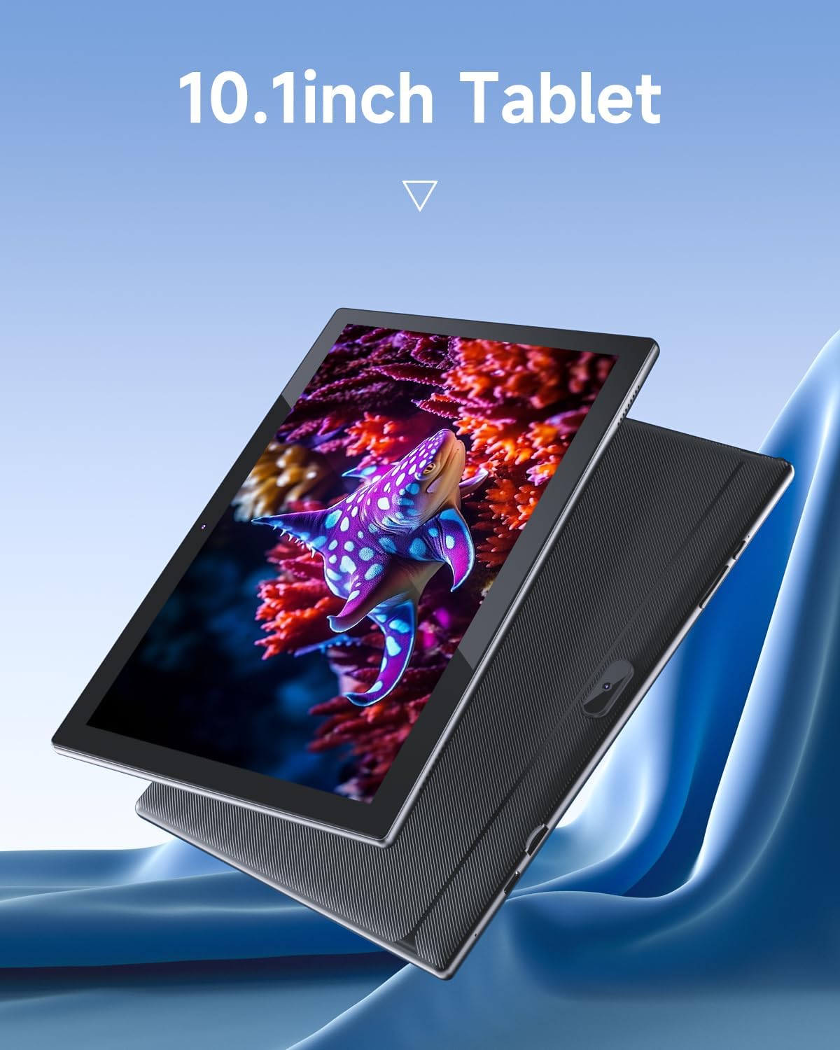 Tablet con teclado 2 en 1, Android 11, 10.1 pulgadas FHD, con teclado/mouse/funda/lápiz capacitivo/película templada, 64 GB+2 GB, Wi-Fi, cámara dual 8 MP, procesador quad core, batería 6,000 mAh, rosa