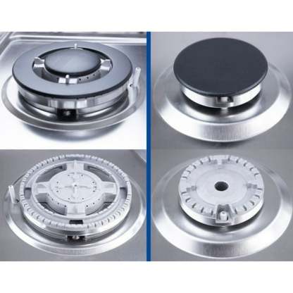 Parrilla Gas 4 Quemadores Gutstark Home Acero Inox Hogar Empotrable