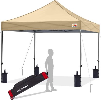 ABCCANOPY Kingkong-Series - Juego de Dosel instantáneo Comercial de 10 x 10 pies (Incluye Bolsa de Transporte de 30 Colores), Azul (Sky Blue)