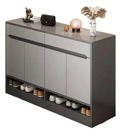 Modernos Zapatera De Madera Organizador Zapatos 4 Puertas