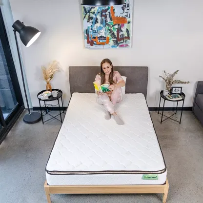 Colchon Queen Size Bio Cotton Memory Foam Bio Mattress Color Blanco