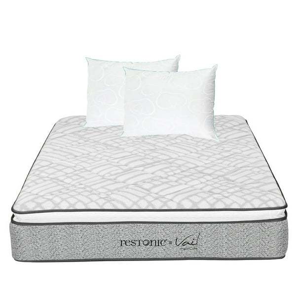 Colchón Matrimonial + 2 Almohada Osos Restonic Spring Air Vail