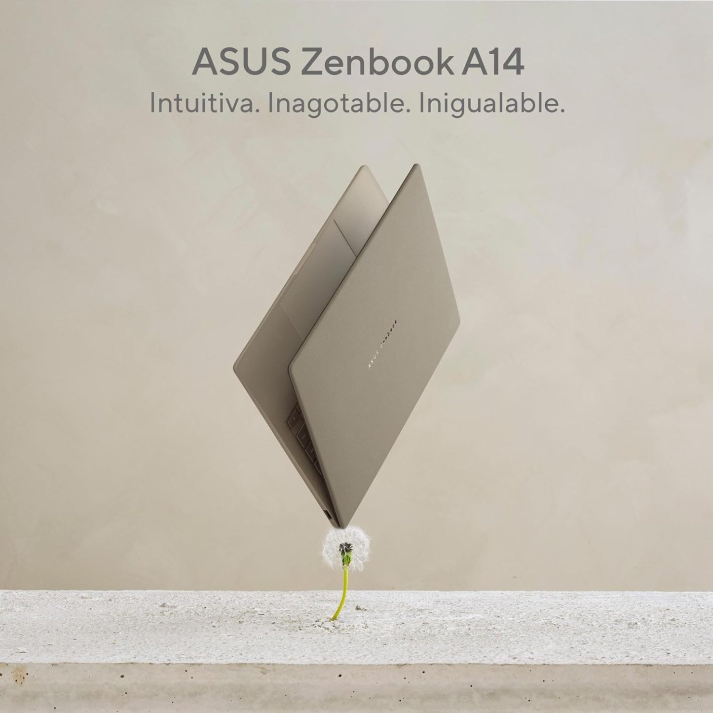 ASUS Laptop Zenbook A14/14 OLED/Snapdragon X X1 26 100/NPU hasta 45 TOPS/16GB RAM/512GB SSD/Cámara FHD con IR/Teclado Retroiluminado en Español/Funda(Garantía y Servicio en México)
