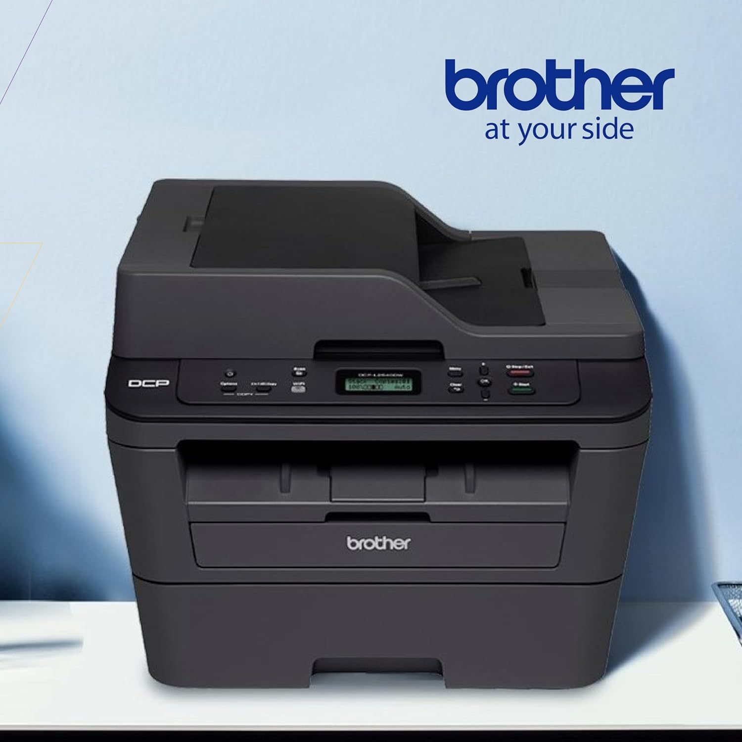 Brother Impresora Multifuncional Láser 3 en 1, DCPL2540DW| Impresión, Copiado y Escaneado| Multifunción, Impresión Dúplex, Conectividad Inalámbrica| Imprime 30 Págs. por Minuto