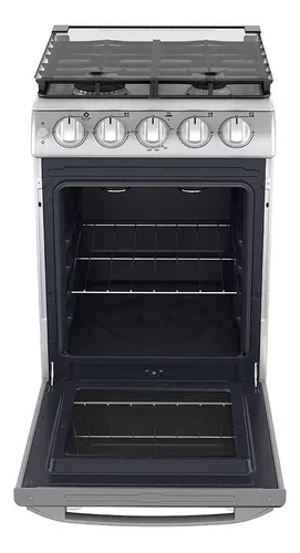 Estufa Mabe Em5060cfix1 A Gas Gris Puerta Con Visor 63l