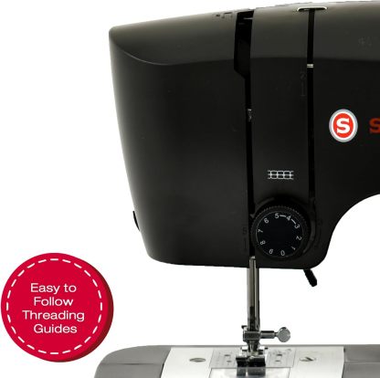 SINGER M1150 - Máquina de coser ligera y portátil con 45 aplicaciones de puntadas, luz LED y ojal de 4 pasos | Se utiliza para reparar y coser