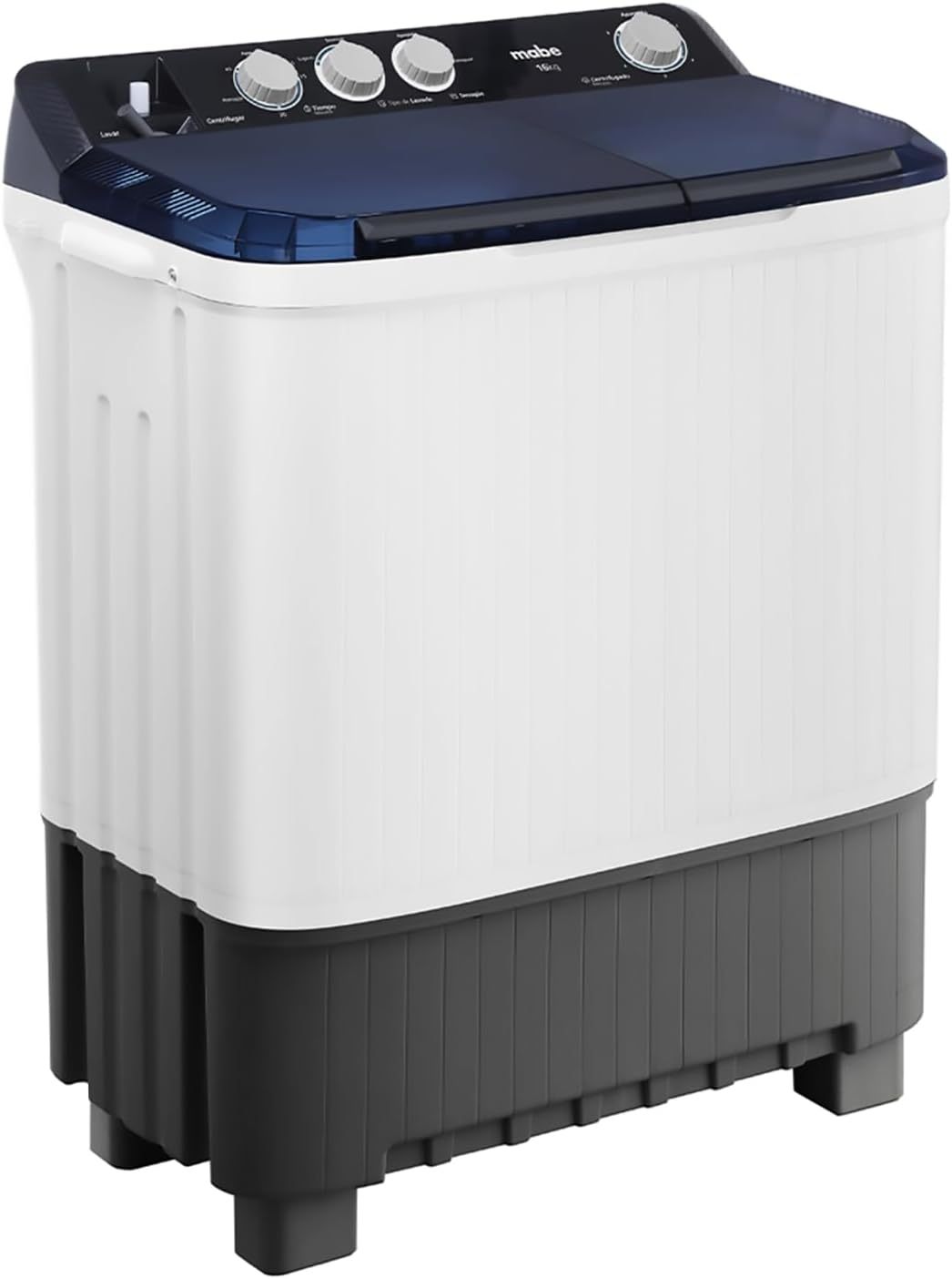 Lavadora Semiautomática Mabe 2 Tinas 16 kg Blanca LMDX6124HBAB0.