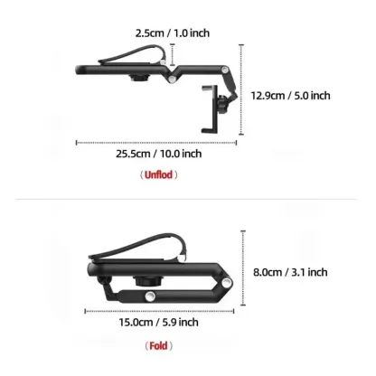 Soporte para teléfono de coche con brazo ajustable y rotación de 360°
