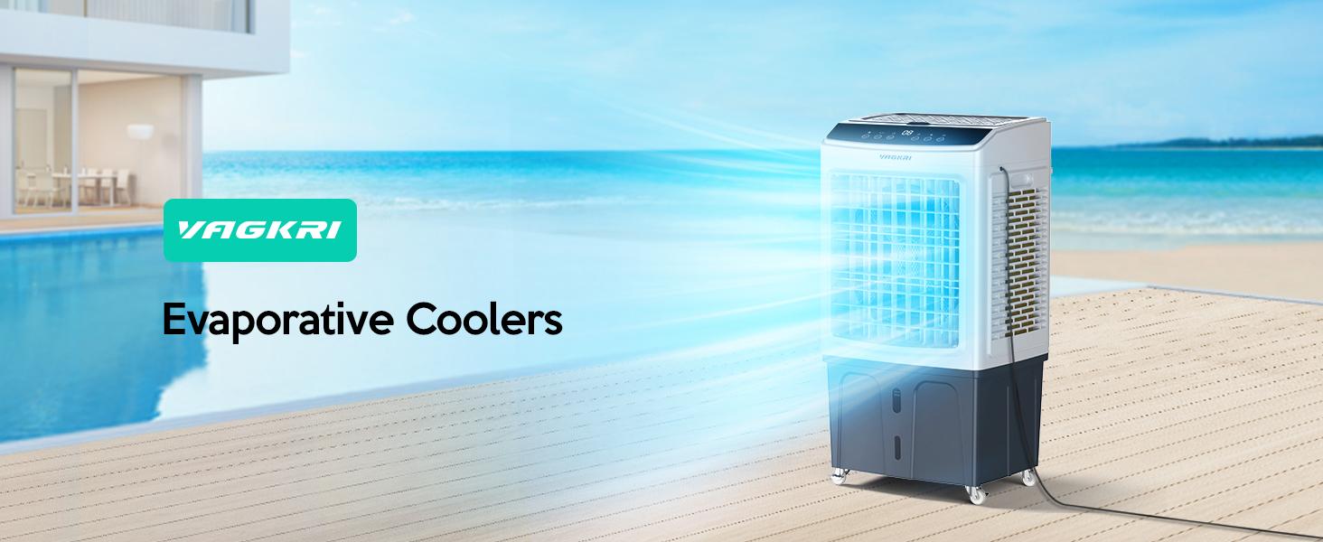 Evaporative Air Cooler,  9.2Gallon -12Gallon ,120&deg;Oscillation Air Cooler with Remote Control, 24H Timer, 3 Modes & Wind Speeds for Outdoor Indoor Use,air conditioner,cooling fan,fan that blows cold air #SummerVibes