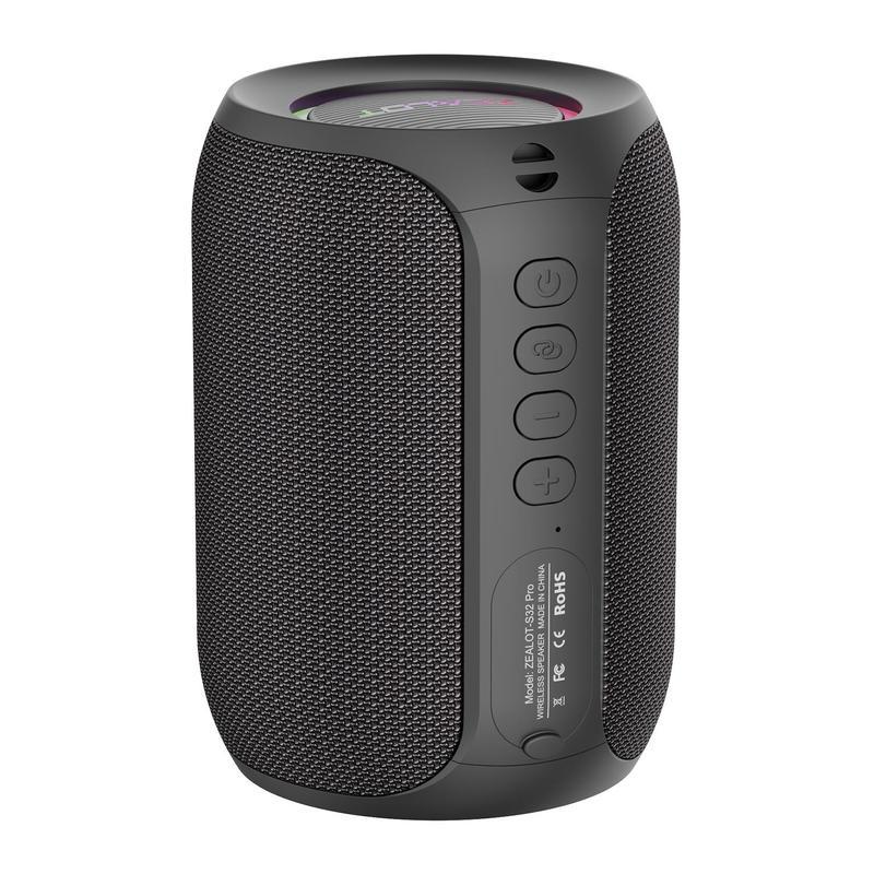 Altavoz portátil compatible con Bluetooth, altavoz inalámbrico multifuncional, altavoz estéreo de 15 W con graves potentes e iluminación RGB, altavoz resistente al agua para el hogar, exteriores, acampada y ciclismo, regalo de Halloween #SelecciónDestacad