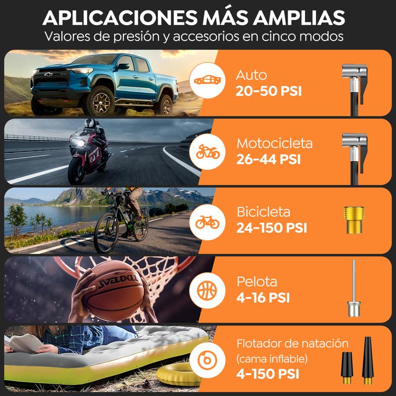 9000A Arrancador De Baterias Portátil Coche Inflador 150psi