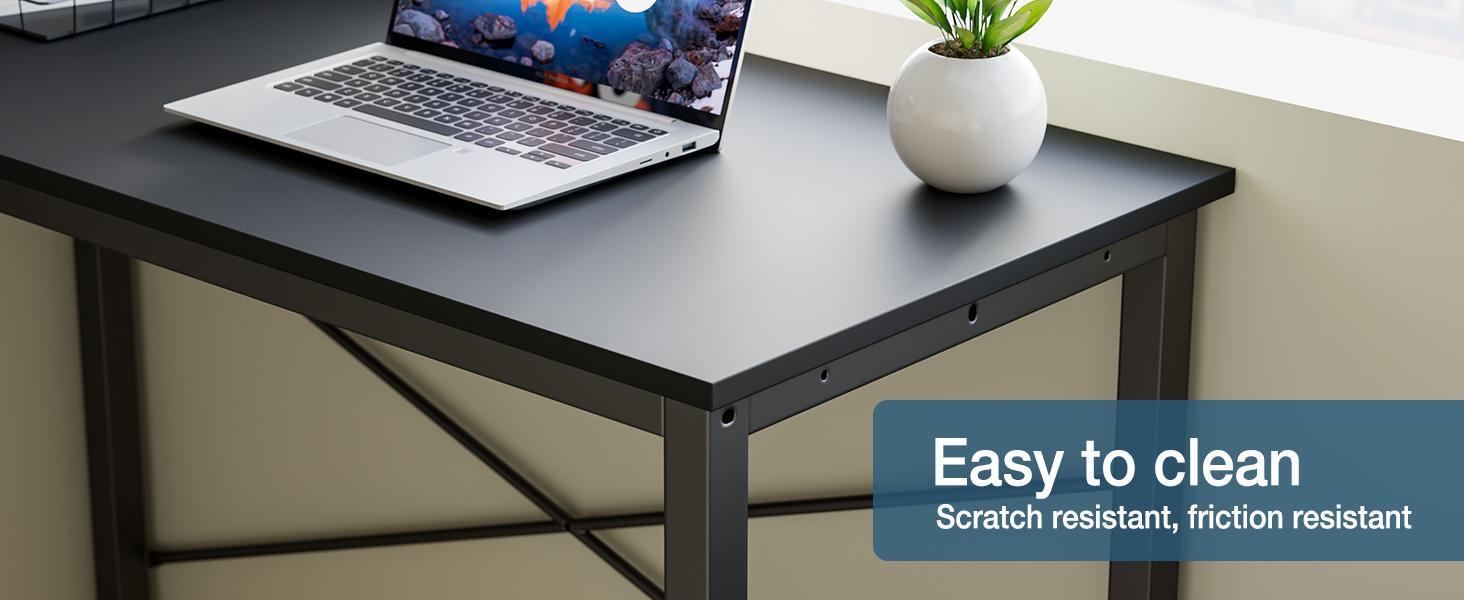 L Shaped Computer Desk with CPU Stand and Side Bag, Corner Gaming Desk for Home Office and Study