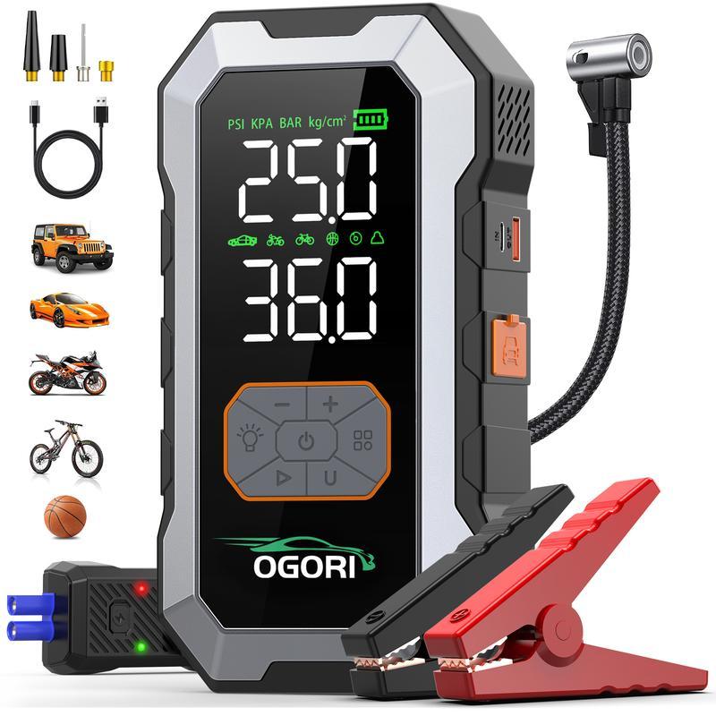 9000A Arrancador De Baterias Portátil Coche Inflador 150psi