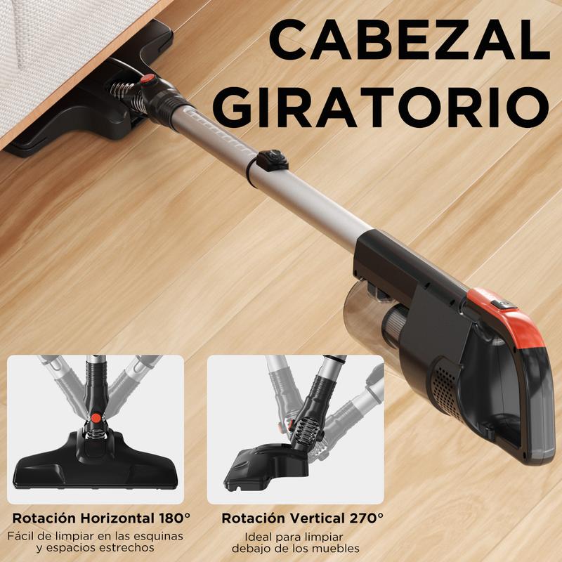 ENCHEN V3 Aspirador, Aspirador vertical y de mano 2 en 1, 650W Succión potente y limpieza conveniente | Succión ultra fuerte, filtración y limpieza de alta eficiencia, caja de polvo de gran capacidad de 1.2L, ligera y duradera para satisfacer las necesida