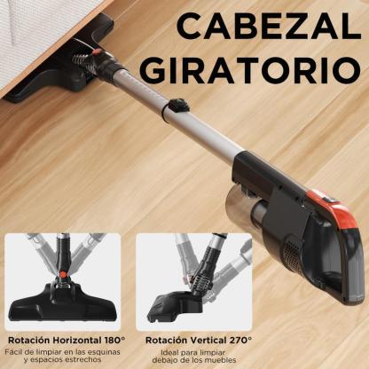 ENCHEN V3 Aspirador, Aspirador vertical y de mano 2 en 1, 650W Succión potente y limpieza conveniente | Succión ultra fuerte, filtración y limpieza de alta eficiencia, caja de polvo de gran capacidad de 1.2L, ligera y duradera para satisfacer las necesida