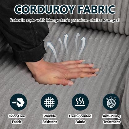 Sillón reclinable 3 en 1 con función de balanceo y giro: reclinación de 151°, giro de 360° y balanceo de 30°; sillón tapizado con bolsillos laterales para sala de estar, dormitorio, oficina, balcón o cualquier espacio; capacidad de 300 libras.