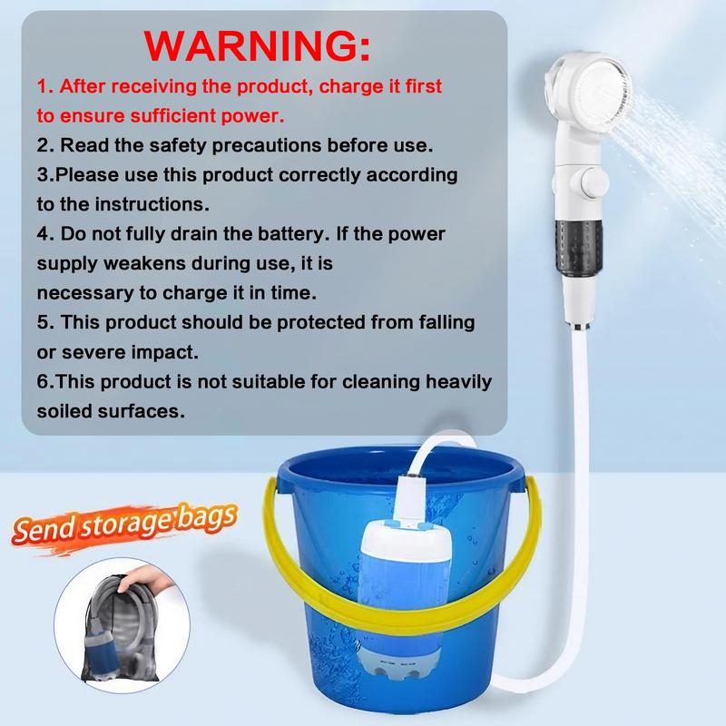 Set de bomba de agua recargable, equipo portátil para limpieza de mascotas en viajes y exteriores, juego de herramientas multifuncionales para drenaje de jardín #SelecciónDestacada