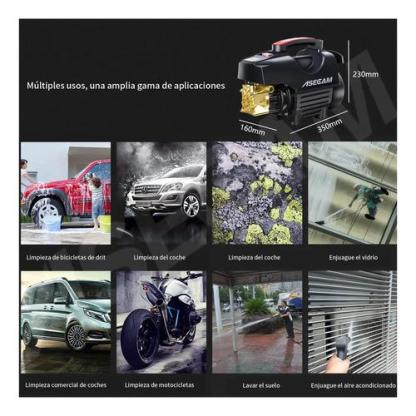 Hidrolavadora Electrica 9900w 3100psi Industriales Con Accesorios Adecuada Tanto Para Uso Doméstico Como Comercial Máquina De Limpieza Profesional