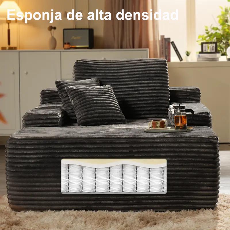 Sillón chaiselongue interior de 67 pulgadas,Sofá cama tapizado de gran tamaño, sofá cama, sillones para leer, sofás de 02