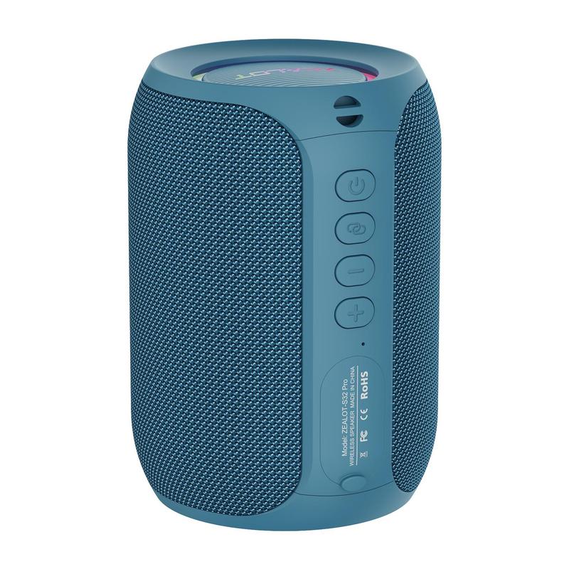 Altavoz portátil compatible con Bluetooth, altavoz inalámbrico multifuncional, altavoz estéreo de 15 W con graves potentes e iluminación RGB, altavoz resistente al agua para el hogar, exteriores, acampada y ciclismo, regalo de Halloween #SelecciónDestacad