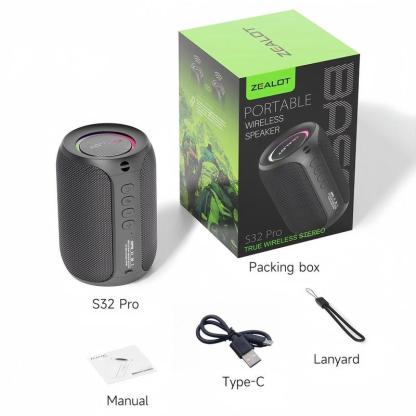 Altavoz portátil compatible con Bluetooth, altavoz inalámbrico multifuncional, altavoz estéreo de 15 W con graves potentes e iluminación RGB, altavoz resistente al agua para el hogar, exteriores, acampada y ciclismo, regalo de Halloween #SelecciónDestacad