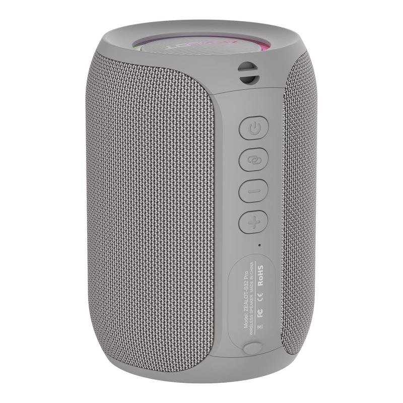 Altavoz portátil compatible con Bluetooth, altavoz inalámbrico multifuncional, altavoz estéreo de 15 W con graves potentes e iluminación RGB, altavoz resistente al agua para el hogar, exteriores, acampada y ciclismo, regalo de Halloween #SelecciónDestacad