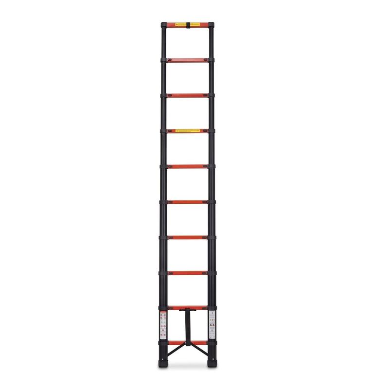 Escalera Telescópica Acero de Carbono 4 M 10 Peldaños