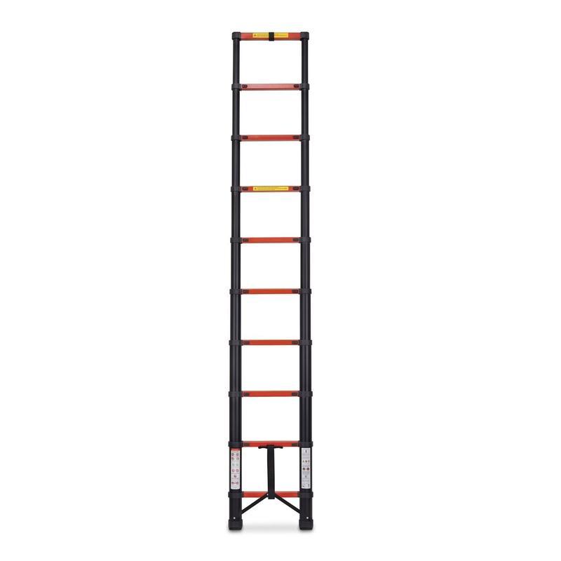 Escalera Telescópica Acero de Carbono 4 M 10 Peldaños