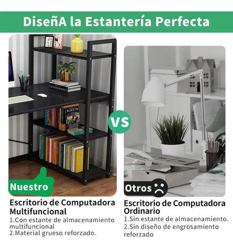 Escritorios Minimalistas Para Computadora 100 Cm ×40 Cm × 100 Cm , Estructura Resistente De Metal, Con Repisas, Mesa Minimalista