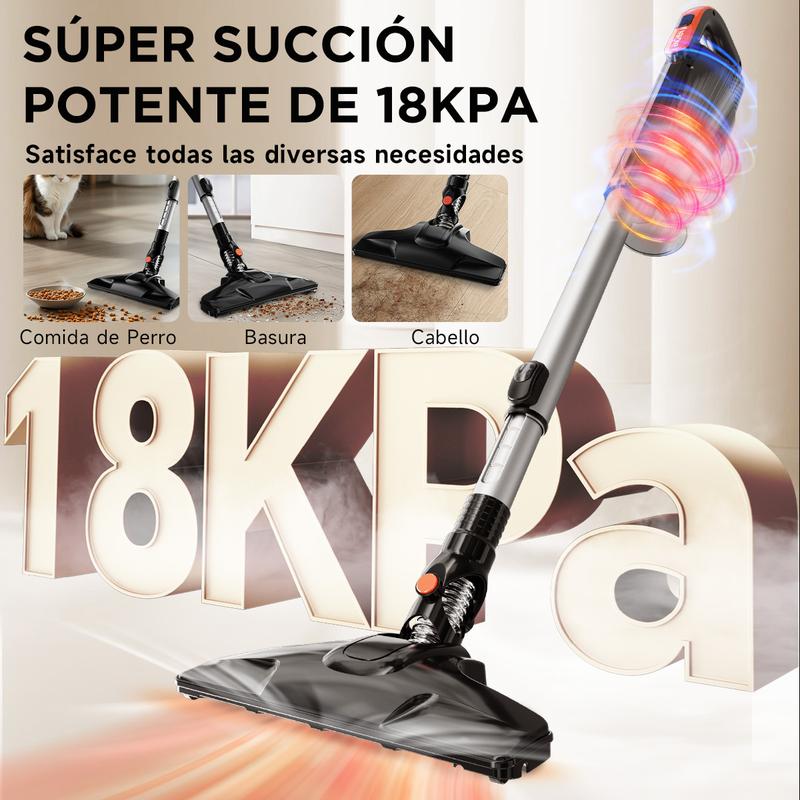 ENCHEN V3 Aspirador, Aspirador vertical y de mano 2 en 1, 650W Succión potente y limpieza conveniente | Succión ultra fuerte, filtración y limpieza de alta eficiencia, caja de polvo de gran capacidad de 1.2L, ligera y duradera para satisfacer las necesida