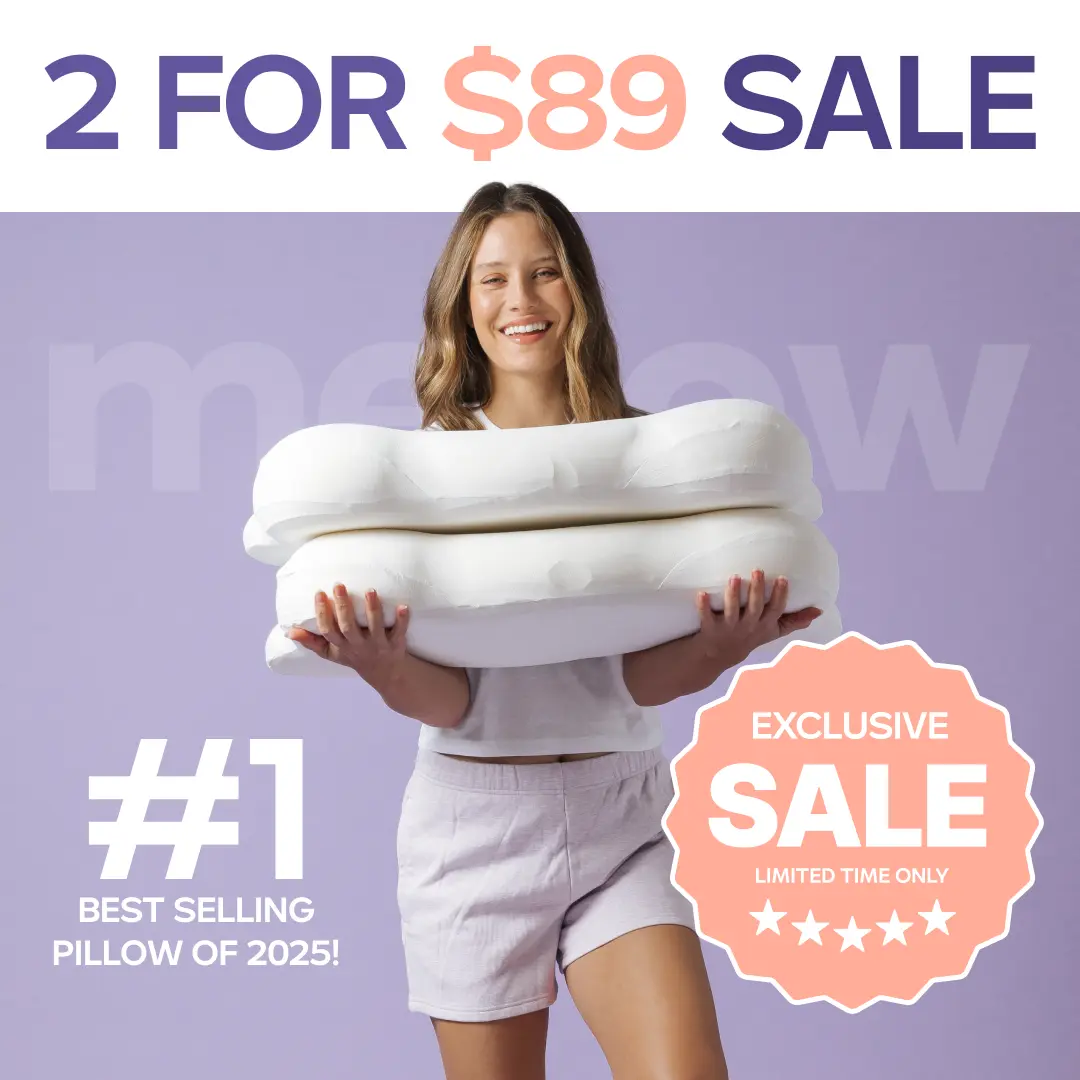 Almohadas Mellow Sleep CloudAlign con fundas refrescantes – Las mejores almohadas ergonómicas de espuma viscoelástica de 2025