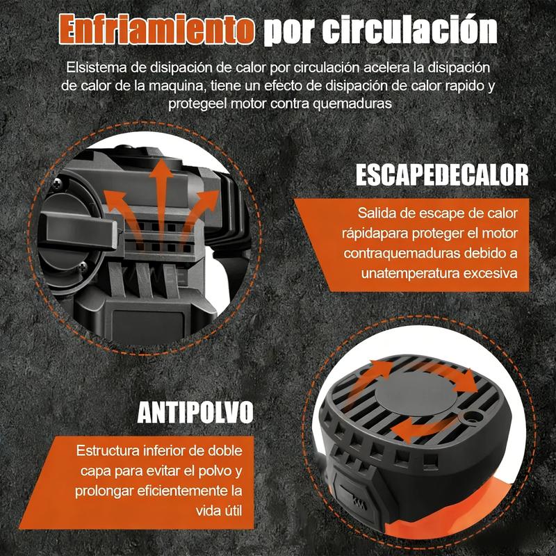 Rotomartillo Eléctrico SDS Plus Industrial, 1050 RPM, Taladro y Cincelador Multifuncional, Herramienta Eléctrica para Construcción