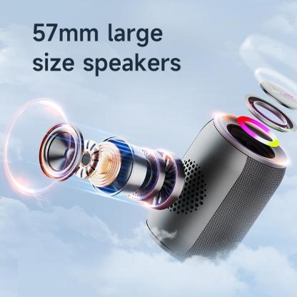 Altavoz portátil compatible con Bluetooth, altavoz inalámbrico multifuncional, altavoz estéreo de 15 W con graves potentes e iluminación RGB, altavoz resistente al agua para el hogar, exteriores, acampada y ciclismo, regalo de Halloween #SelecciónDestacad