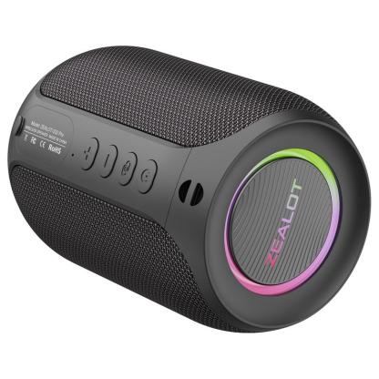 Altavoz portátil compatible con Bluetooth, altavoz inalámbrico multifuncional, altavoz estéreo de 15 W con graves potentes e iluminación RGB, altavoz resistente al agua para el hogar, exteriores, acampada y ciclismo, regalo de Halloween #SelecciónDestacad
