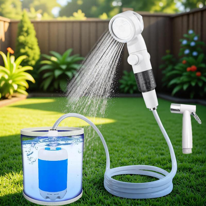 Set de bomba de agua recargable, equipo portátil para limpieza de mascotas en viajes y exteriores, juego de herramientas multifuncionales para drenaje de jardín #SelecciónDestacada