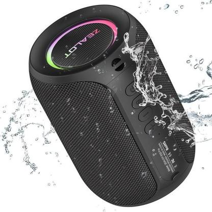 Altavoz portátil compatible con Bluetooth, altavoz inalámbrico multifuncional, altavoz estéreo de 15 W con graves potentes e iluminación RGB, altavoz resistente al agua para el hogar, exteriores, acampada y ciclismo, regalo de Halloween #SelecciónDestacad