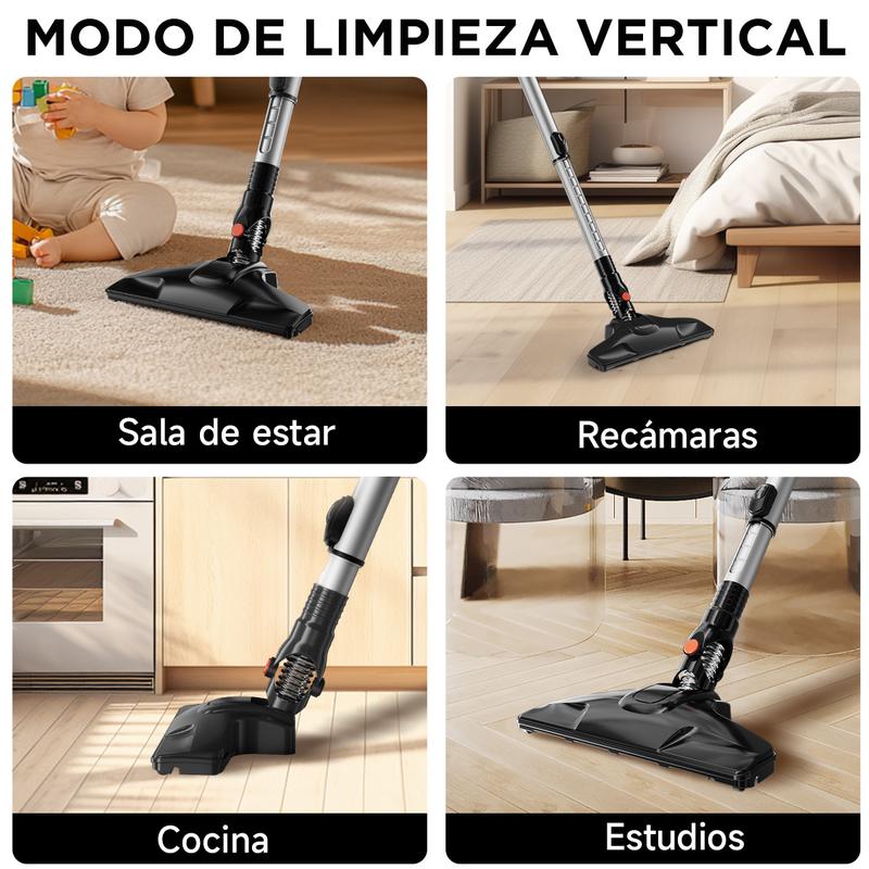 ENCHEN V3 Aspirador, Aspirador vertical y de mano 2 en 1, 650W Succión potente y limpieza conveniente | Succión ultra fuerte, filtración y limpieza de alta eficiencia, caja de polvo de gran capacidad de 1.2L, ligera y duradera para satisfacer las necesida