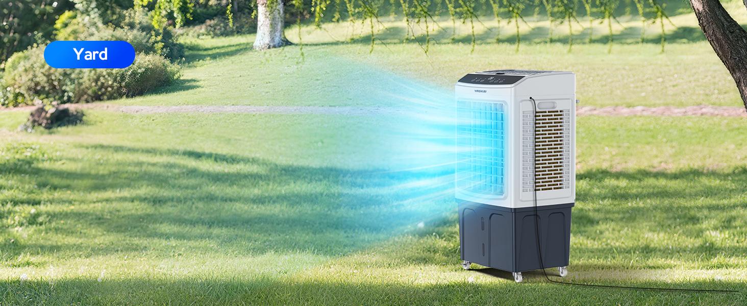 Evaporative Air Cooler,  9.2Gallon -12Gallon ,120&deg;Oscillation Air Cooler with Remote Control, 24H Timer, 3 Modes & Wind Speeds for Outdoor Indoor Use,air conditioner,cooling fan,fan that blows cold air #SummerVibes
