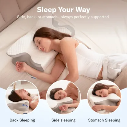 Almohada cervical ergonómica para un sueño confortable
