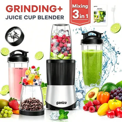 Licuadora profesional para batidos: motor de 1100 W, 25 000 RPM, 8 programas automáticos (fruta congelada, hielo), jarra grande de 64 oz (aprox. 1,9 l), licuadora de encimera 12 en 1, apta para lavavajillas, multifuncional (licuadora, extractor de jugos y