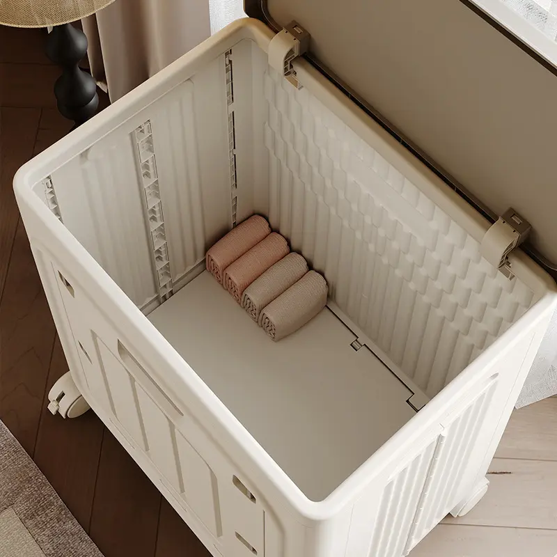 Cesto para la ropa con ruedas: gran capacidad y diseño ventilado
