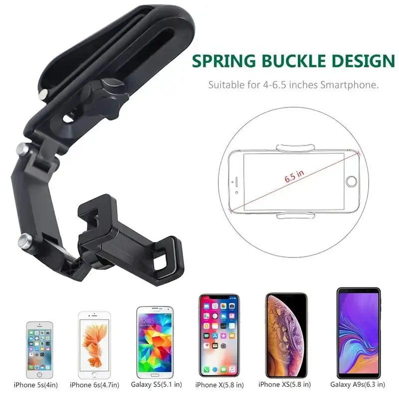 Soporte para teléfono de coche con brazo ajustable y rotación de 360°