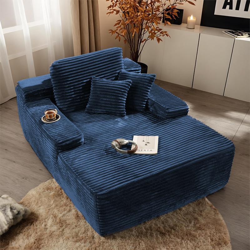 Sillón chaiselongue interior de 67 pulgadas,Sofá cama tapizado de gran tamaño, sofá cama, sillones para leer, sofás de 02