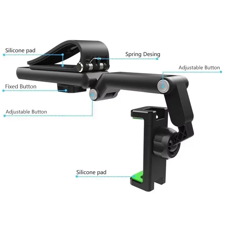 Soporte para teléfono de coche con brazo ajustable y rotación de 360°