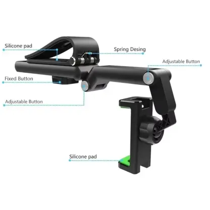 Soporte para teléfono de coche con brazo ajustable y rotación de 360°